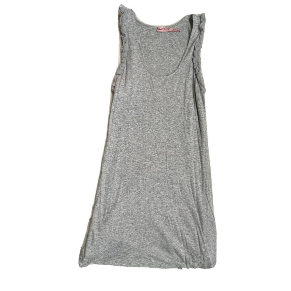 Juicy Couture Ruffled Tank Nightgown Gray Soft Comfy Size P EUC